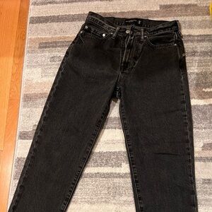 90s Loose - Washed Black Denim Jeans - Abercrombie & Fitch - 28x28